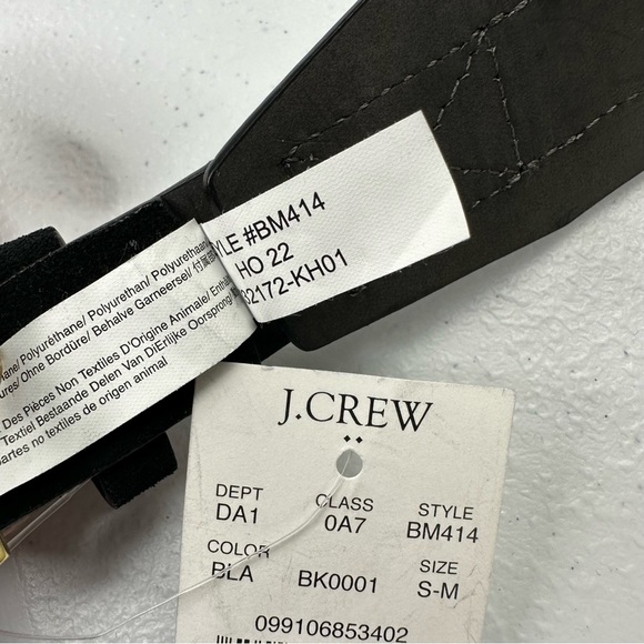 NWT J. Crew Sueded Black Belt S/M 30”-35” jcrew - Picture 6 of 7
